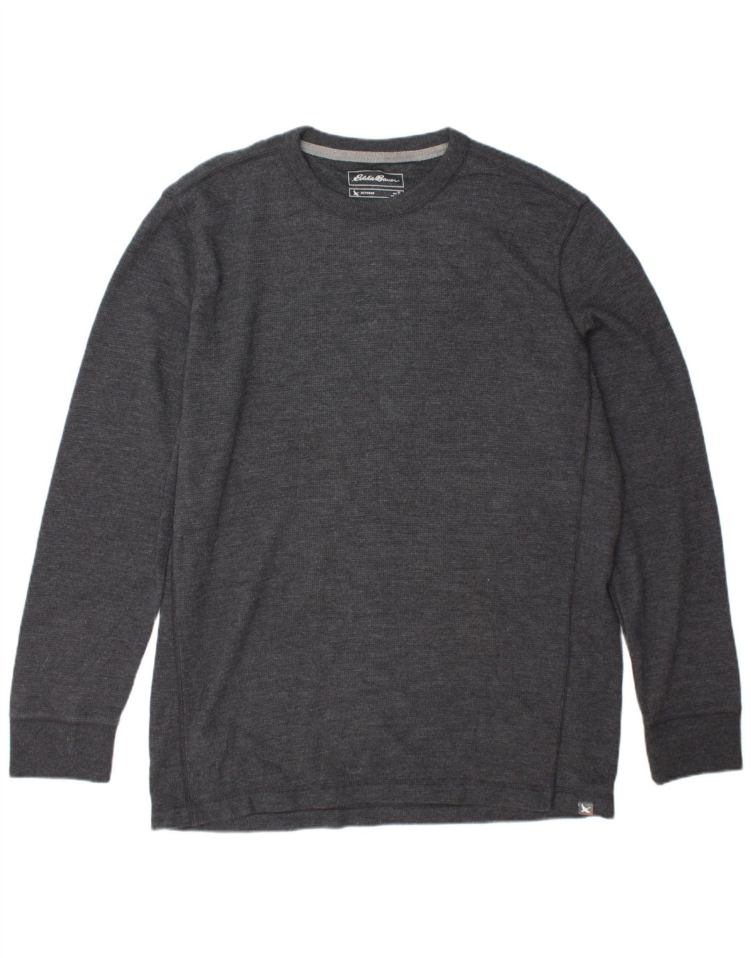 EDDIE BAUER Top para hombre manga larga algodón gris grande