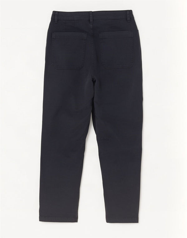 Vaqueros cónicos recortados para mujer de Fat Face UK 10 Small W32 L25 Algodón azul marino