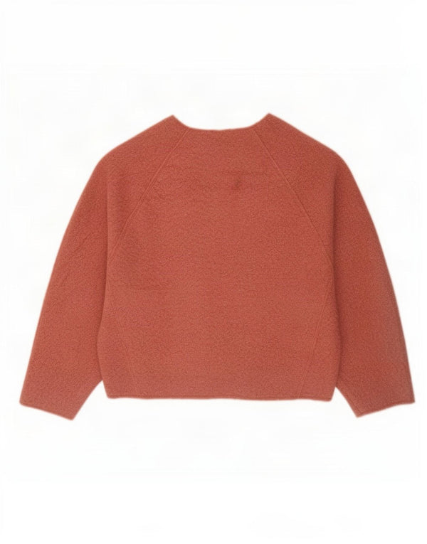 Zara - Jersey extragrande con cuello barco para mujer, talla S, color rosa