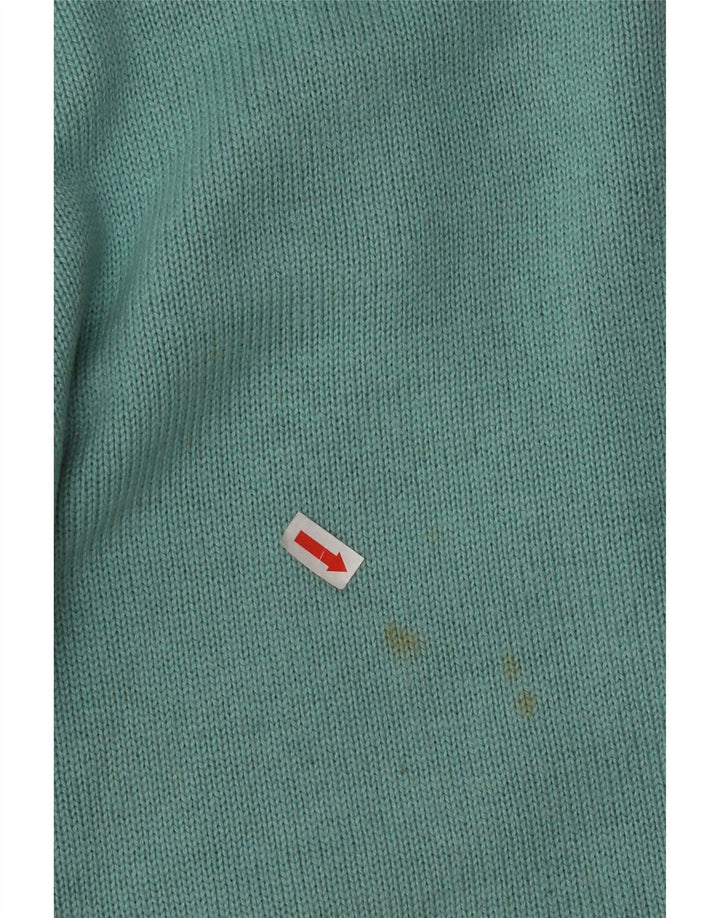 Calvin Klein Suéter tipo jersey con cremallera y cuello para hombre 2XL Algodón azul