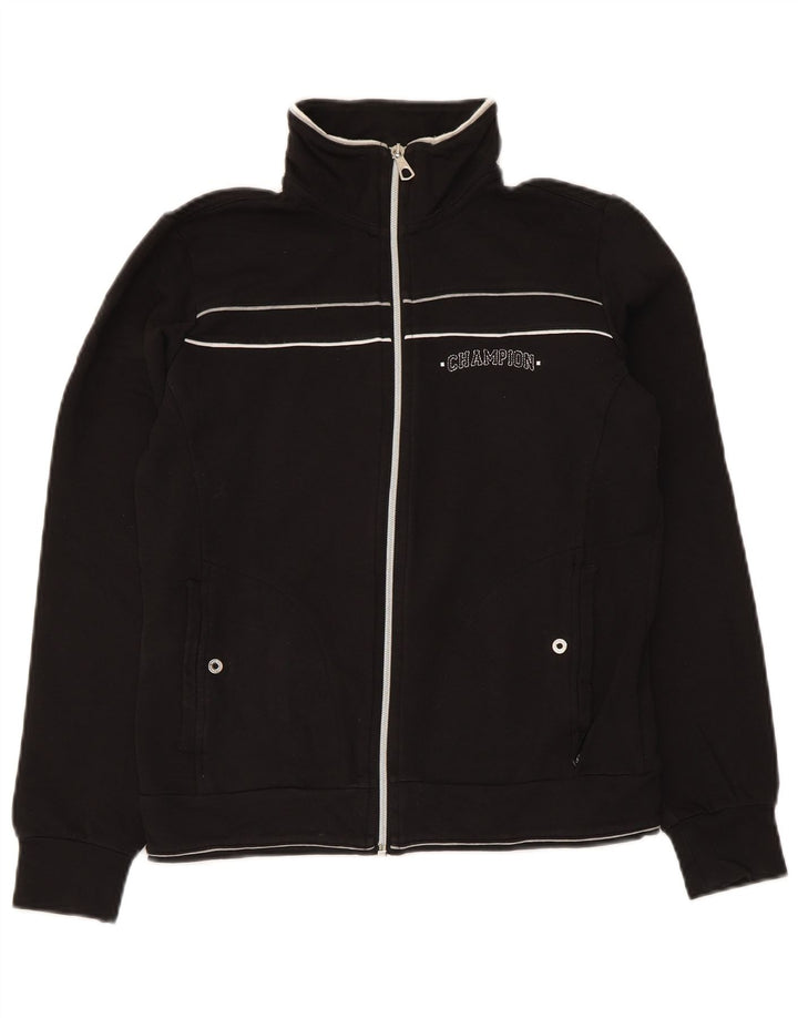 Champion Chaqueta de chándal para mujer UK 10 Small Black Cotton