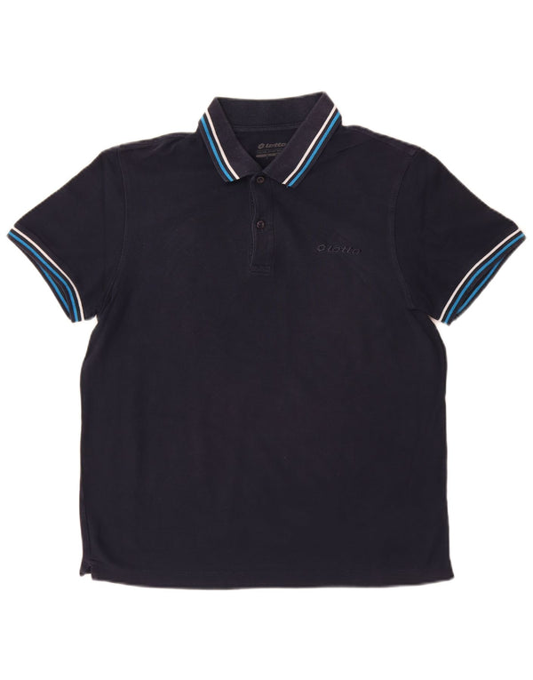 Polo Lotto Hombre Pequeño Azul Marino