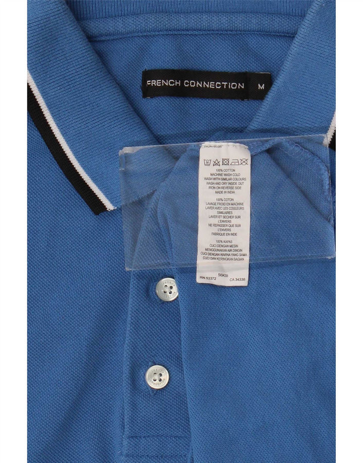 Polo de hombre de French Connection de algodón a rayas en azul medio