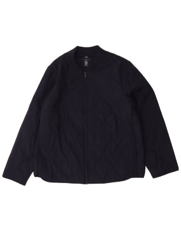 Marks & Spencer Chaqueta acolchada para mujer UK 44 Grande Poliéster azul marino