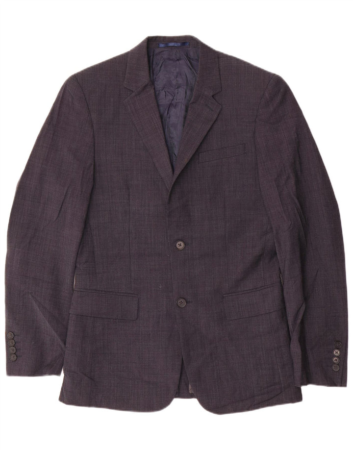 DKNY Chaqueta tipo blazer de 2 botones para hombre UK 36 Small Azul marino