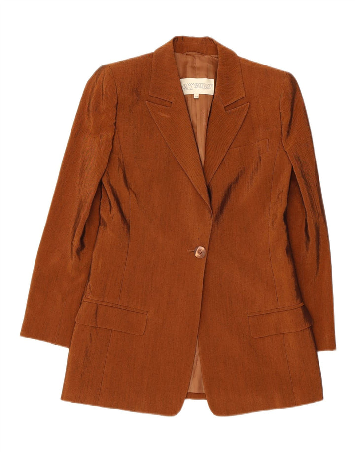 Erreuno Conjunto de falda de 2 piezas con 1 botón para mujer IT 42 Medium W26 Acetato marrón