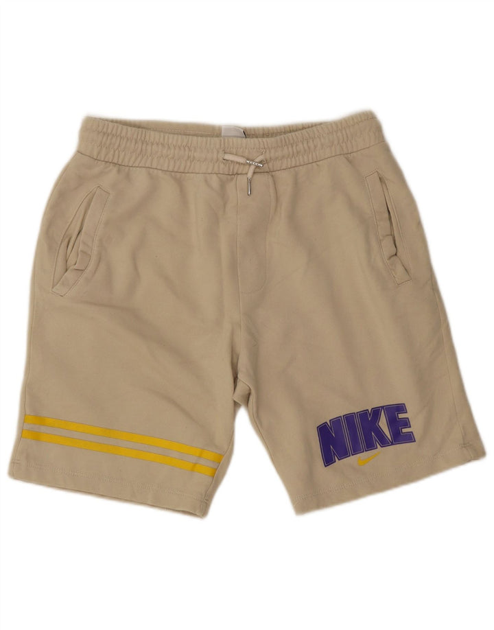 Nike - Pantalones cortos deportivos con gráficos para hombre, talla grande, color beige