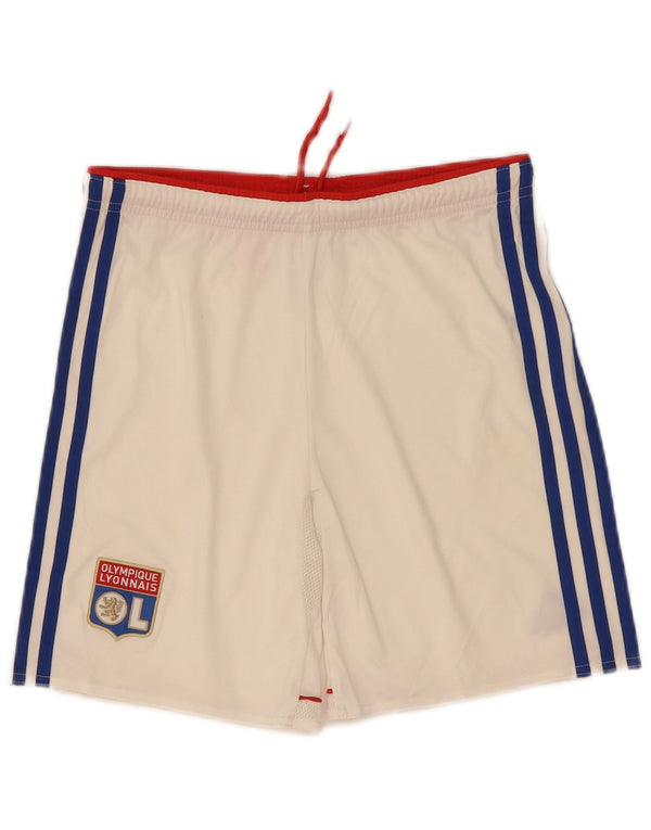 Adidas Pantalón corto deportivo Olympique Lyonnais para niño 11-12 años Blanco Poliéster