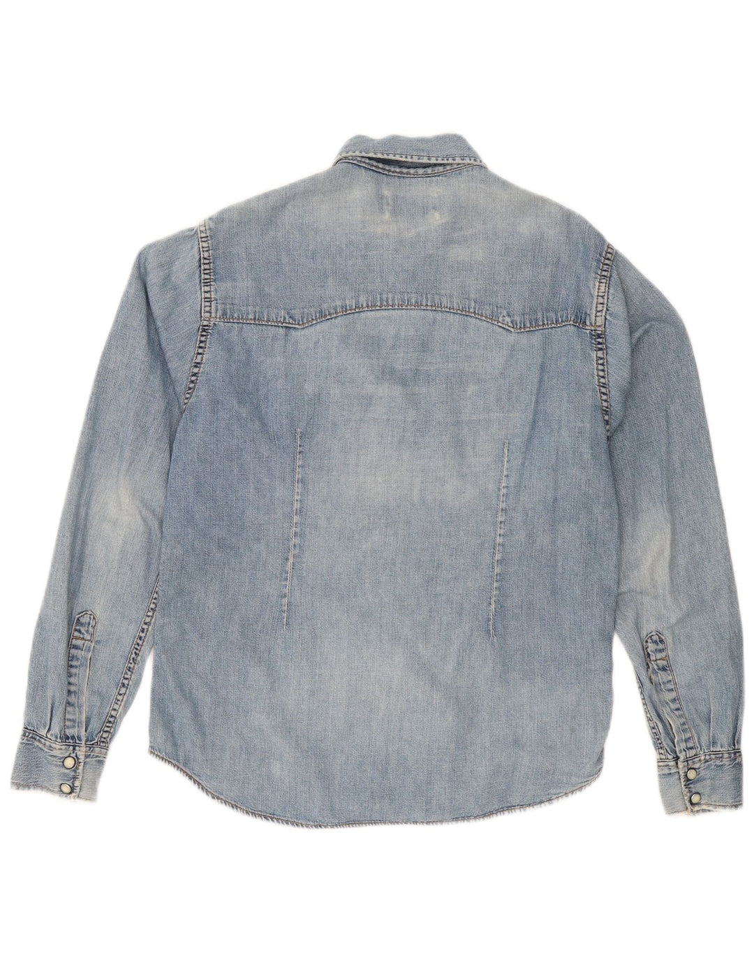 Camisa vaquera Lee para mujer UK 46 Algodón azul grande