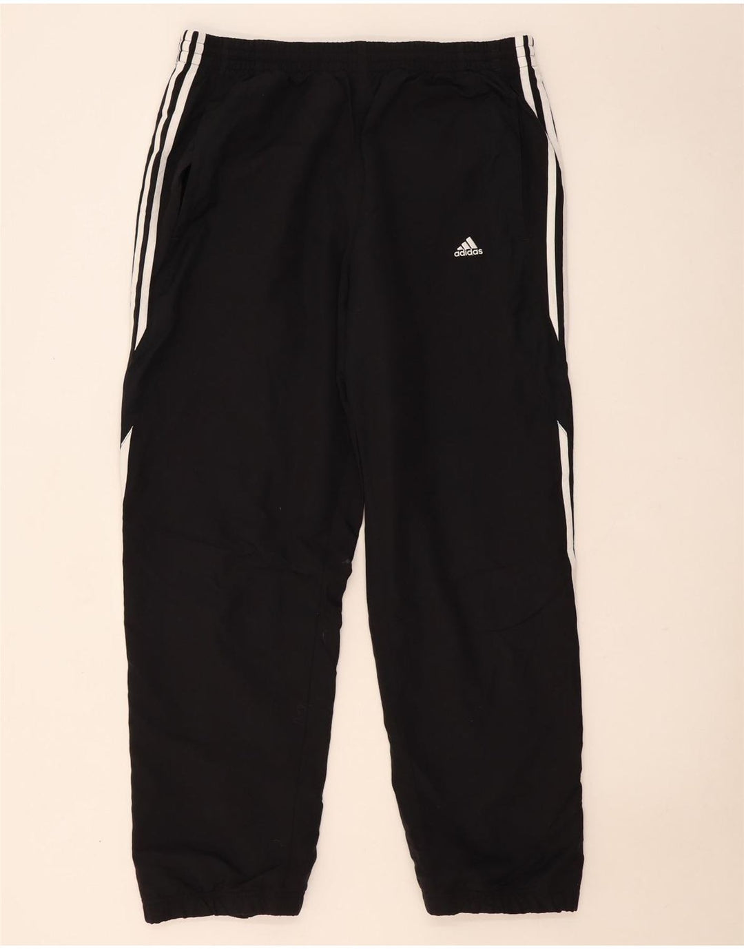 Adidas Hombre Pantalones De Chándal Joggers Grande Negro Poliéster