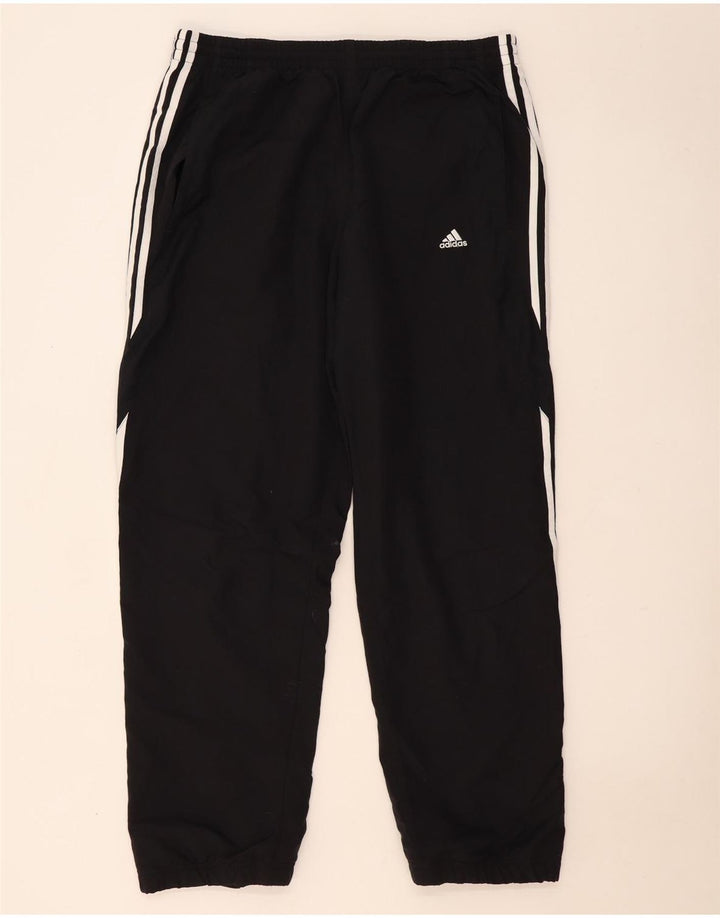Adidas Hombre Pantalones De Chándal Joggers Grande Negro Poliéster
