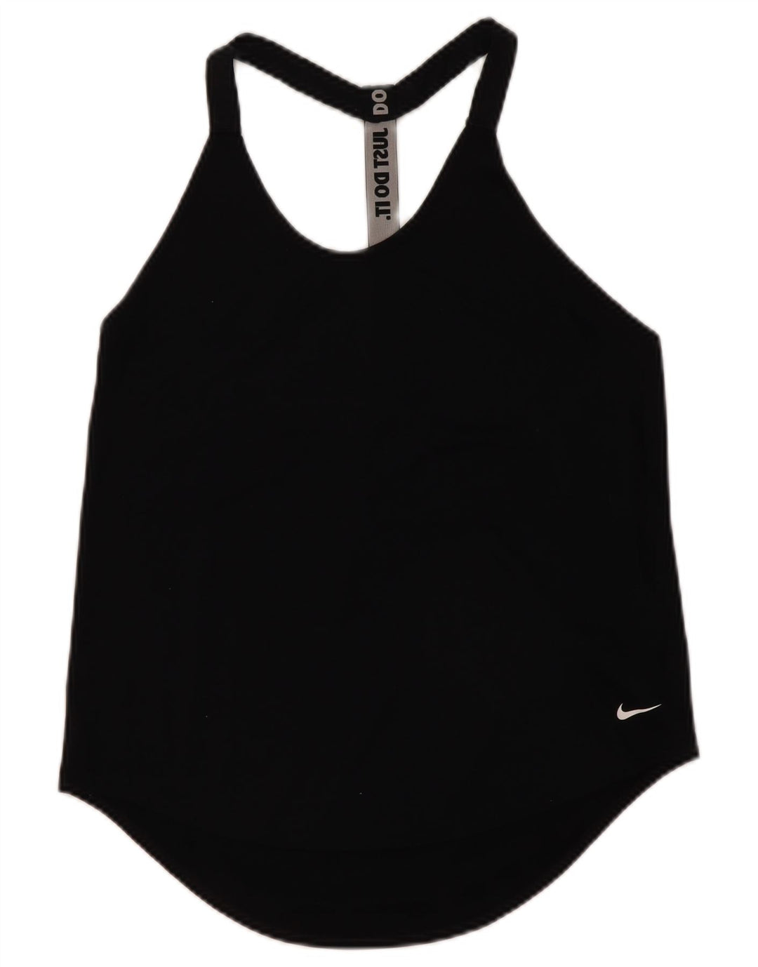 Nike Dri Fit Graphic Vest Top para mujer UK 12 Mediano Negro Poliéster
