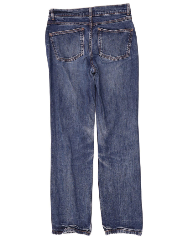 Marks & Spencer Vaqueros rectos para mujer UK 8 Small W26 L29 Algodón azul