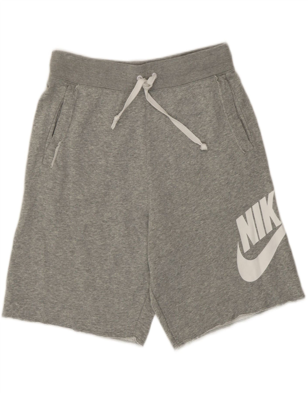 Nike - Pantalones cortos deportivos con gráficos para hombre (algodón gris pequeño)