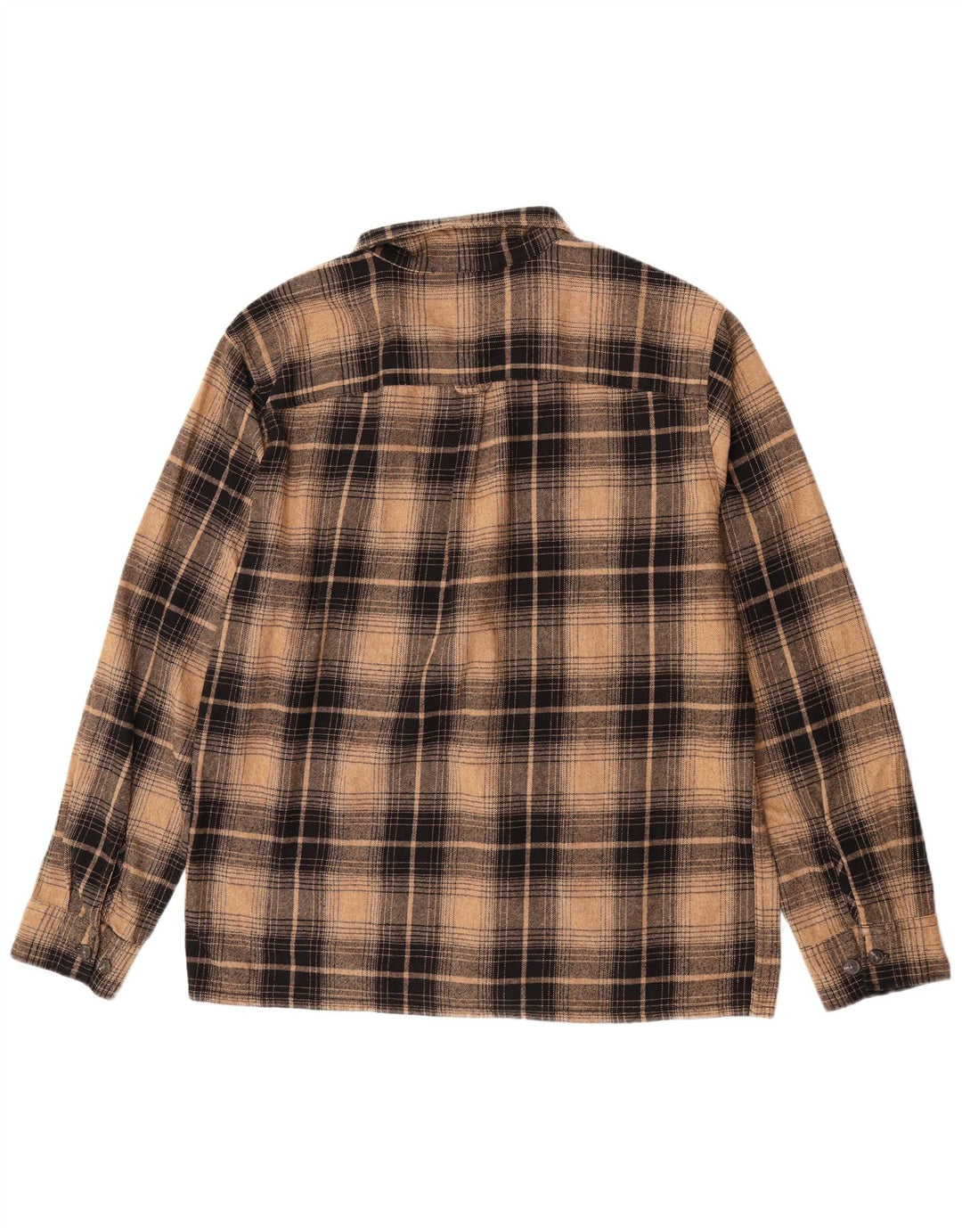 Jack & Jones Camisa de franela para hombre 2XL Marrón Cuadros Algodón Clásico