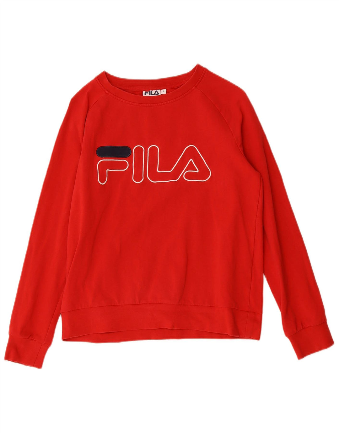 Fila Sudadera gráfica para mujer Jumper UK 10 Small Red Cotton