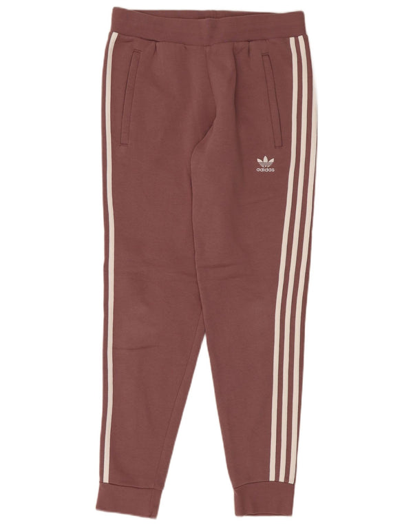Adidas Pantalones de chándal para mujer Joggers UK 10 Small Pink Cotton