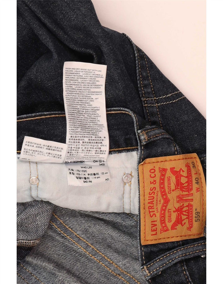Levi's Jeans rectos 559 para hombre W40 L30 Algodón azul marino