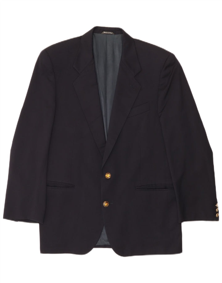 Ferre Chaqueta tipo blazer de 2 botones para hombre IT 48 Lana azul marino mediana