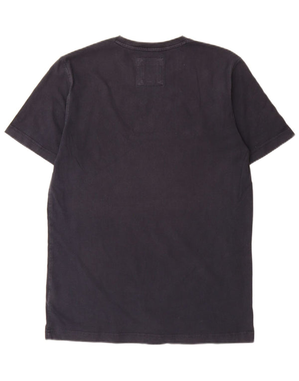 Crew Clothing Camiseta para hombre Top Medium Black Cotton Classic
