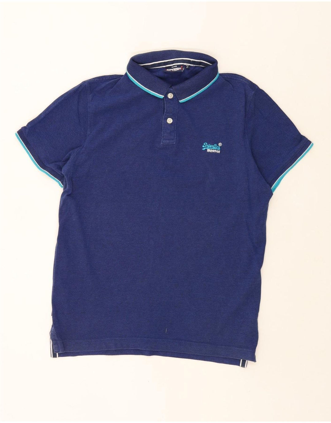 Superdry Polo Hombre XL Algodón Azul