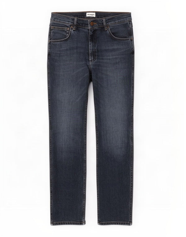 Wrangler Vaqueros Rectos Greensboro Para Hombre W36 L32 Algodón Azul