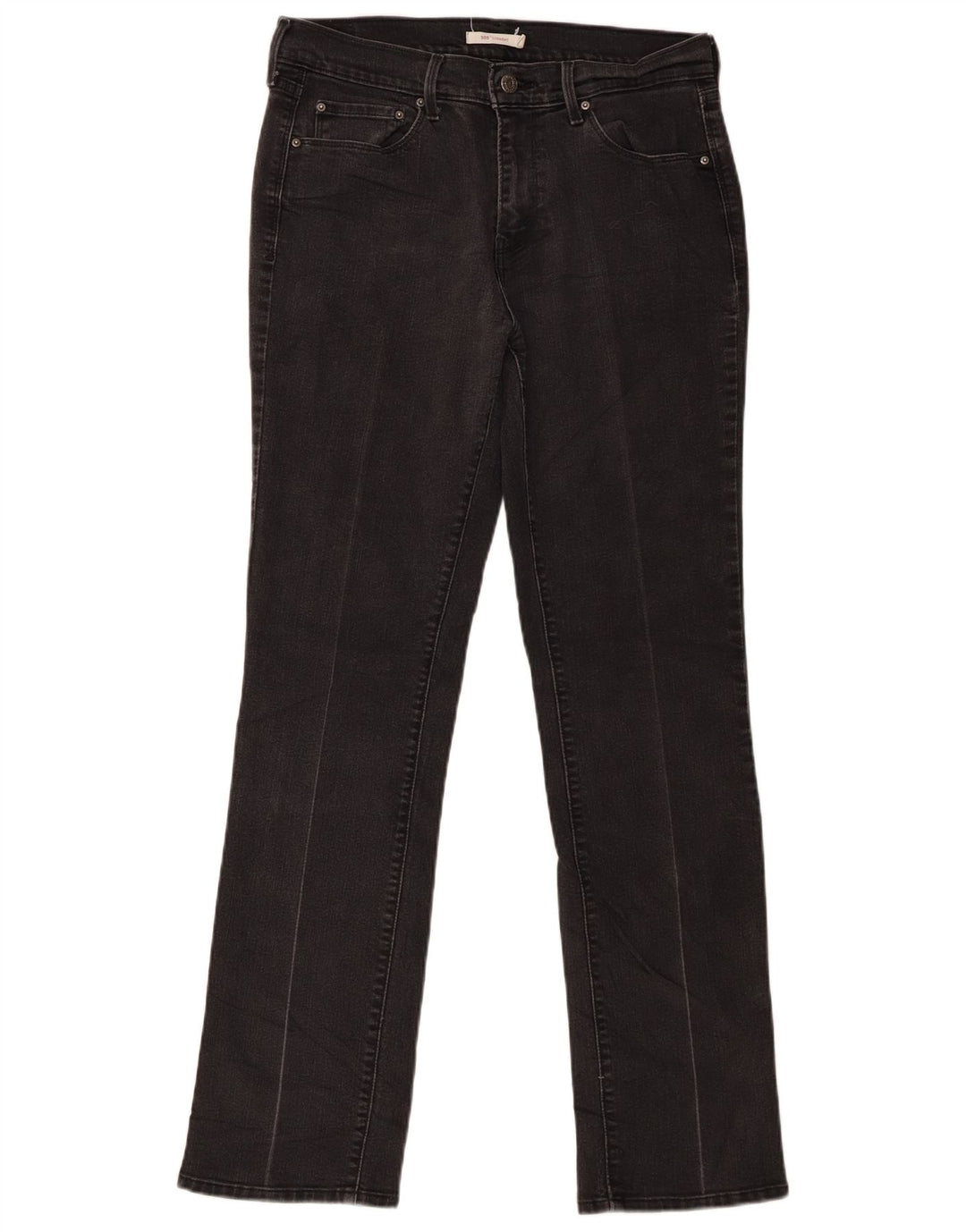 Vaqueros Levi's Mujer 505 Rectos W30 L32 Algodón Negro