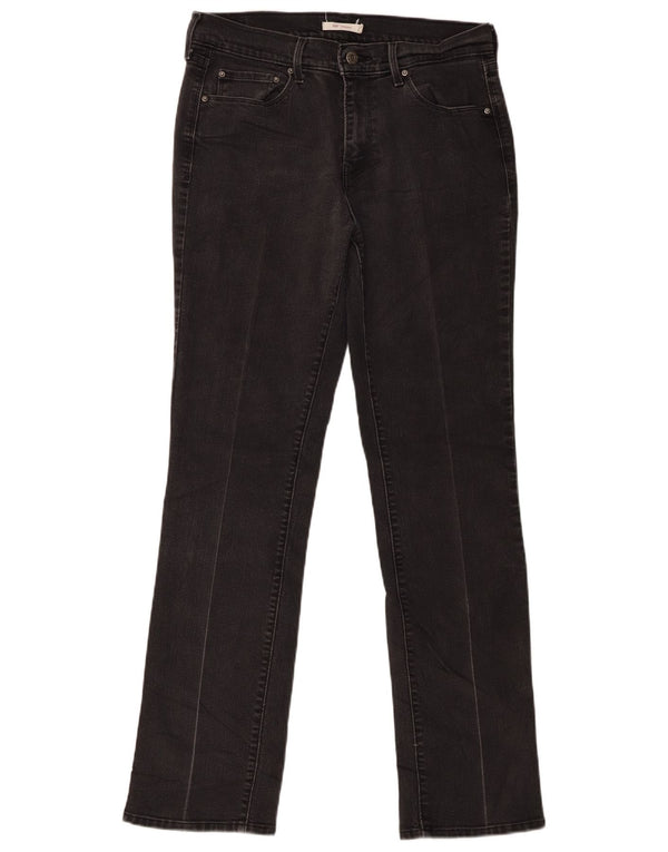 Vaqueros Levi's Mujer 505 Rectos W30 L32 Algodón Negro