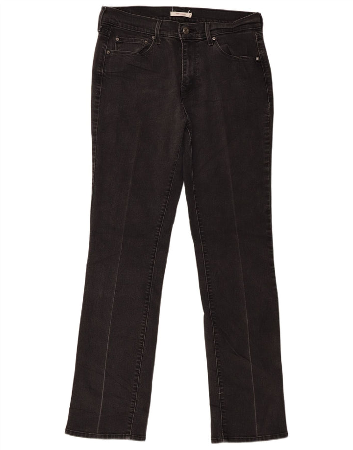 Vaqueros Levi's Mujer 505 Rectos W30 L32 Algodón Negro