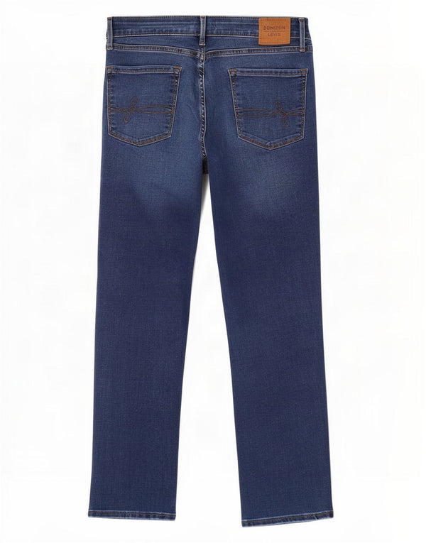 Levi's Vaqueros rectos Denizen de talle alto para mujer US 10 Large W30 L27 Azul