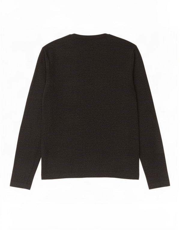 French Connection Top para hombre de manga larga de algodón gris grande