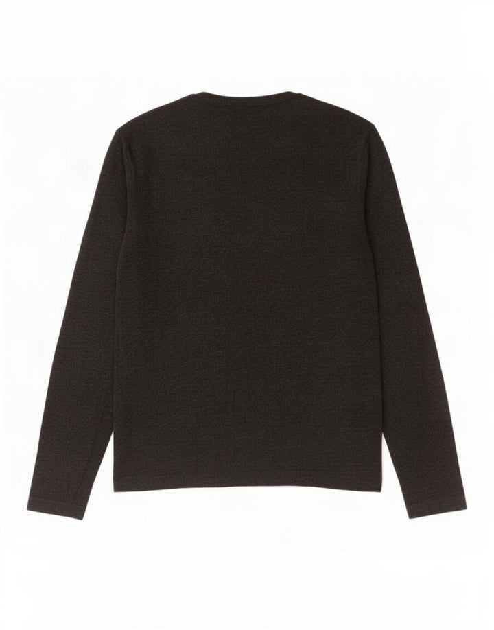 French Connection Top para hombre de manga larga de algodón gris grande