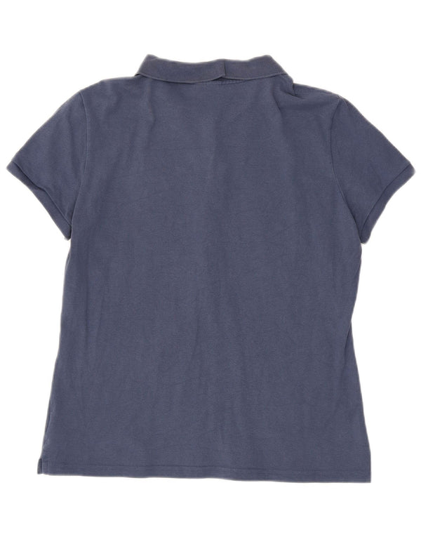 Polo Lacoste Mujer Talla 46 XL Azul Marino Algodón
