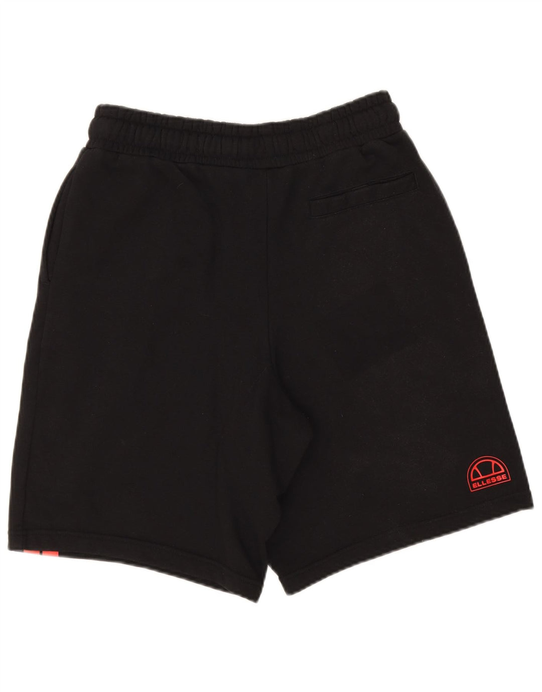 Ellesse Pantalones cortos deportivos para hombre pequeños de algodón a rayas negras