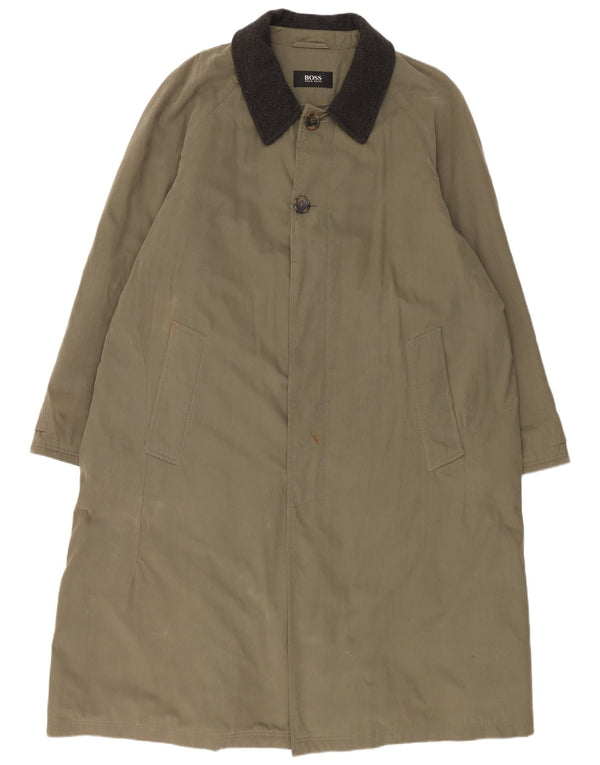 Abrigo Hugo Boss para mujer EU 54 2XL Algodón caqui