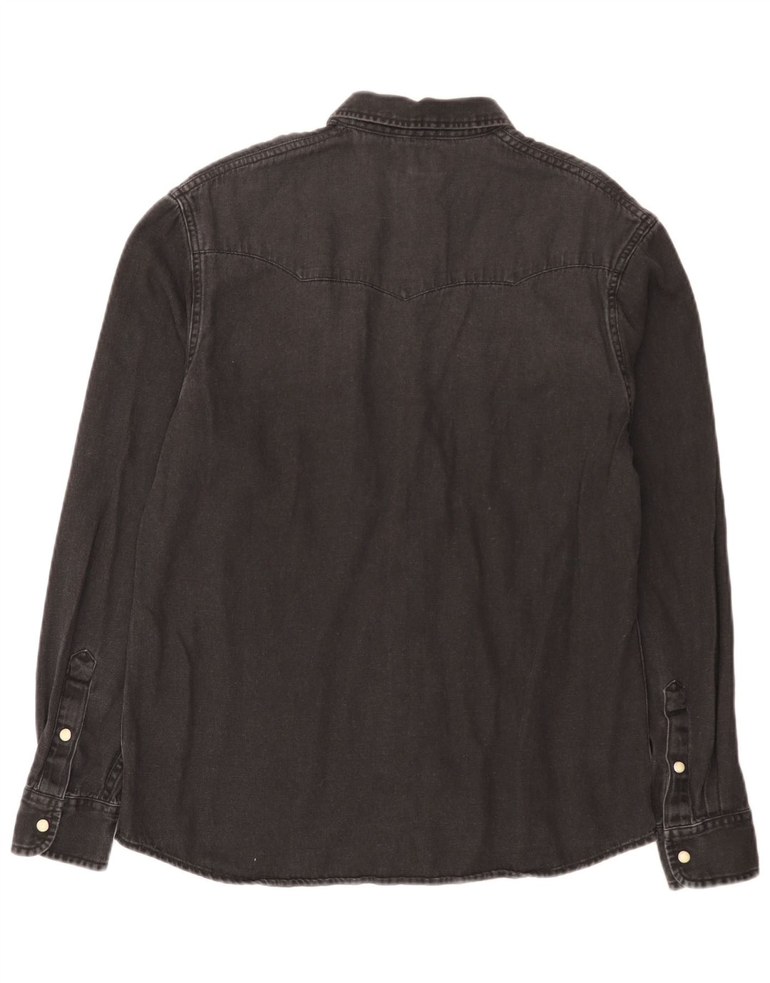 Wrangler Camisa Vaquera De Corte Regular Western Para Hombre Algodón Negro Mediano