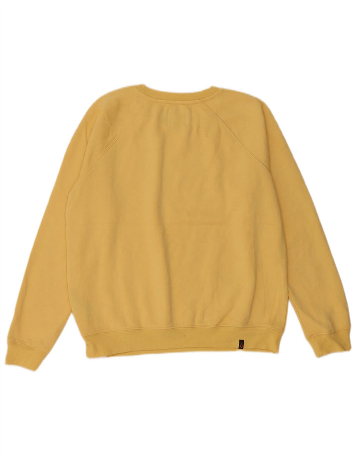Volcom Sudadera de gran tamaño con estampado gráfico para mujer US 4/6 Small Yellow