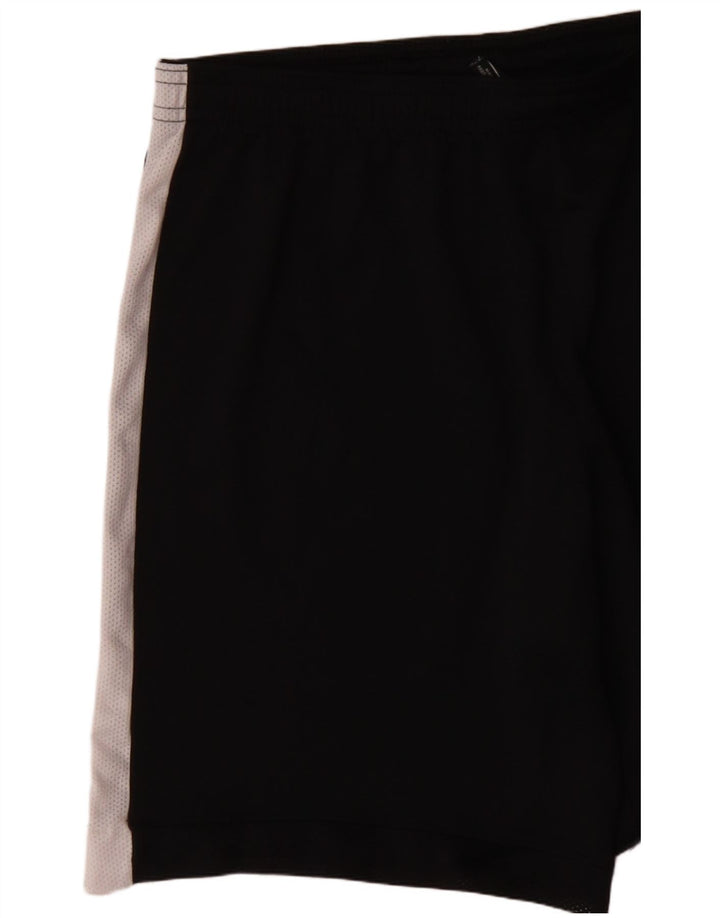Nike Pantalones cortos deportivos Dri Fit para mujer UK 44 Mediano Negro Colorblock Poliéster