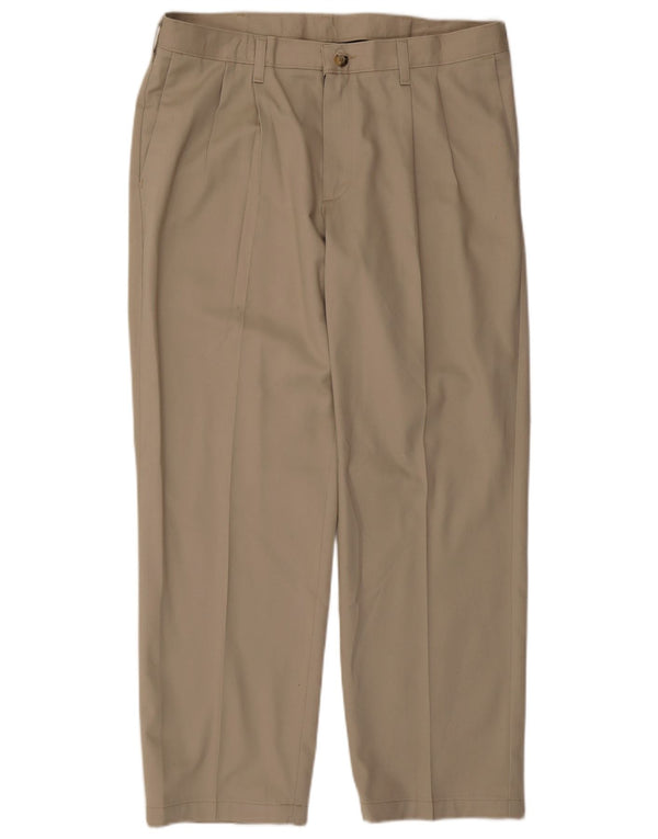 LEE Pantalones chinos con pinzas para hombre W36 L29 Algodón beige
