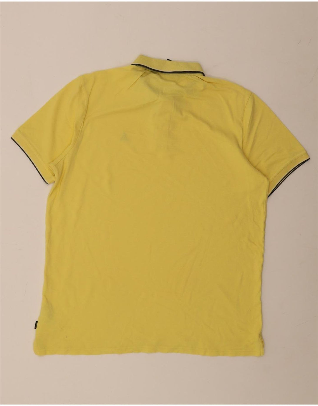 MUSTO Polo Hombre Grande Algodón Amarillo