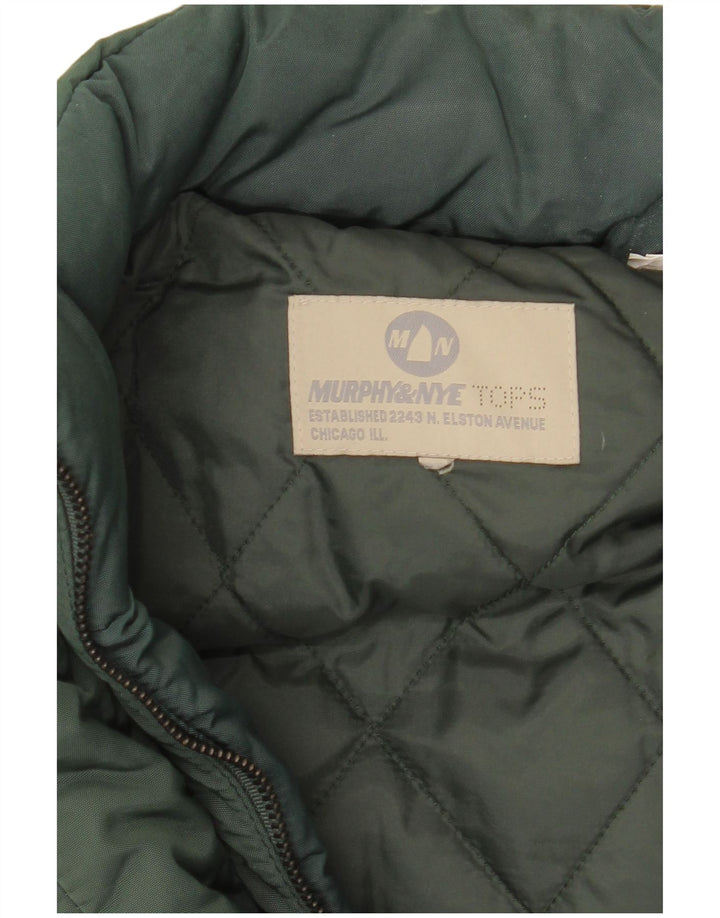 Murphy & Nye Abrigo acolchado con capucha para mujer UK 46 Large Green