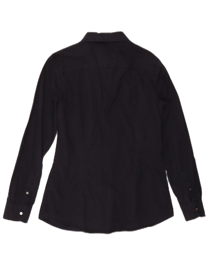 TOMMY HILFIGER Camisa gráfica para mujer US 8 Mediana Azul marino
