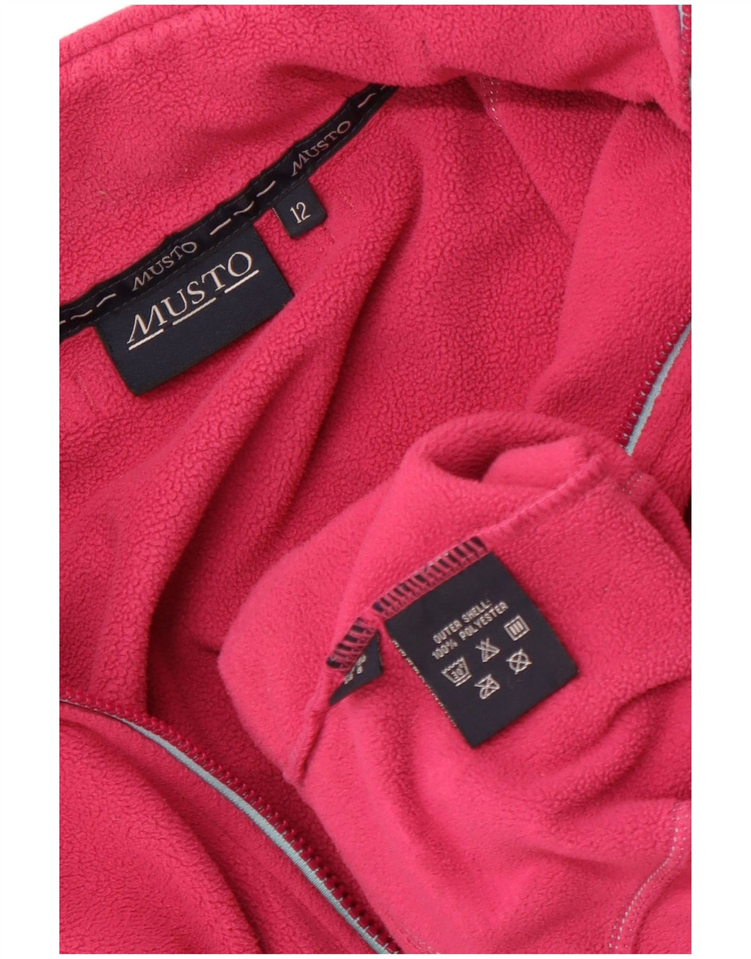 Musto Chaqueta polar para mujer UK 12 Poliéster rosa medio