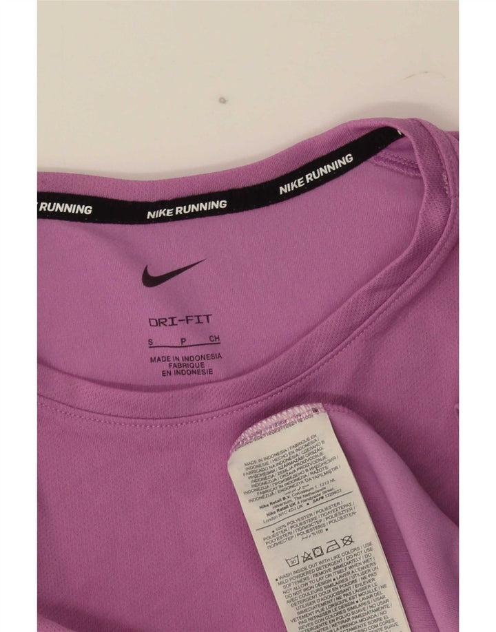 Camiseta Nike Dri Fit para hombre Top Small Púrpura Poliéster