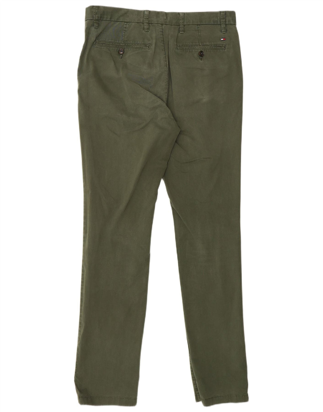 TOMMY HILFIGER Pantalones chinos ajustados para hombre W33 L34 Caqui