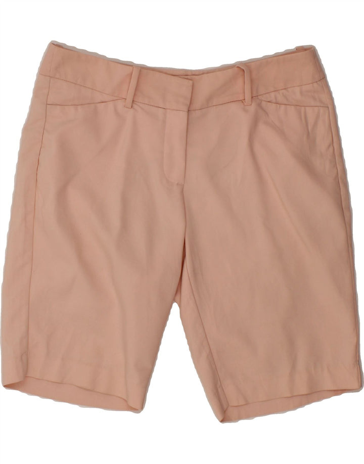 MOSSIMO Womens Stretch Bermuda Shorts US 10 Large W34 Pink Cotton Vintage Mossimo and Second-Hand Mossimo from Messina Hembry 