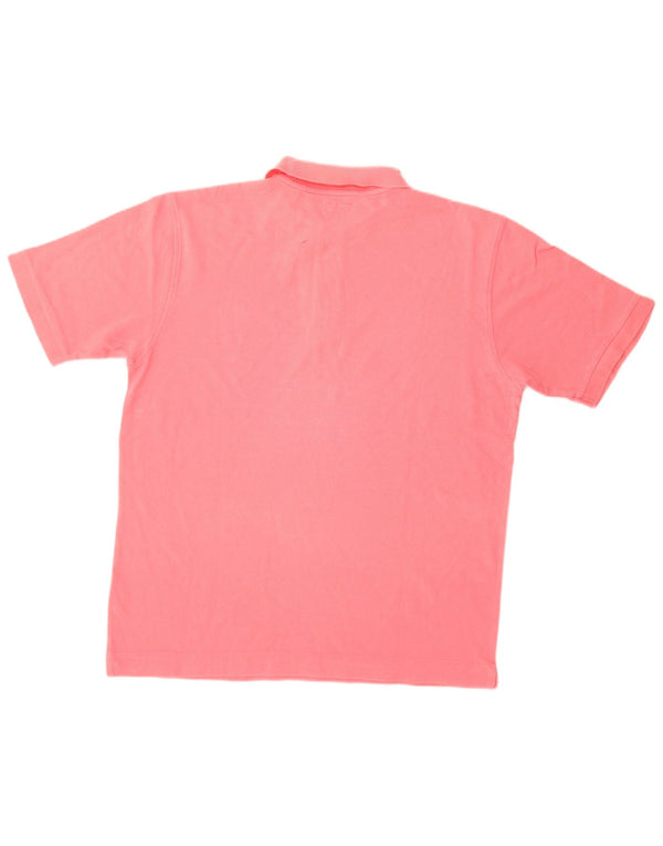 Henry Cottons Polo para hombre de algodón rosa grande