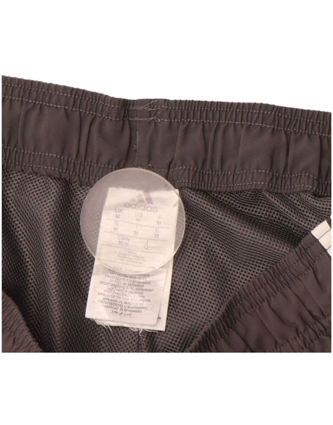 Pantalones cortos deportivos ADIDAS para hombre poliéster gris medio