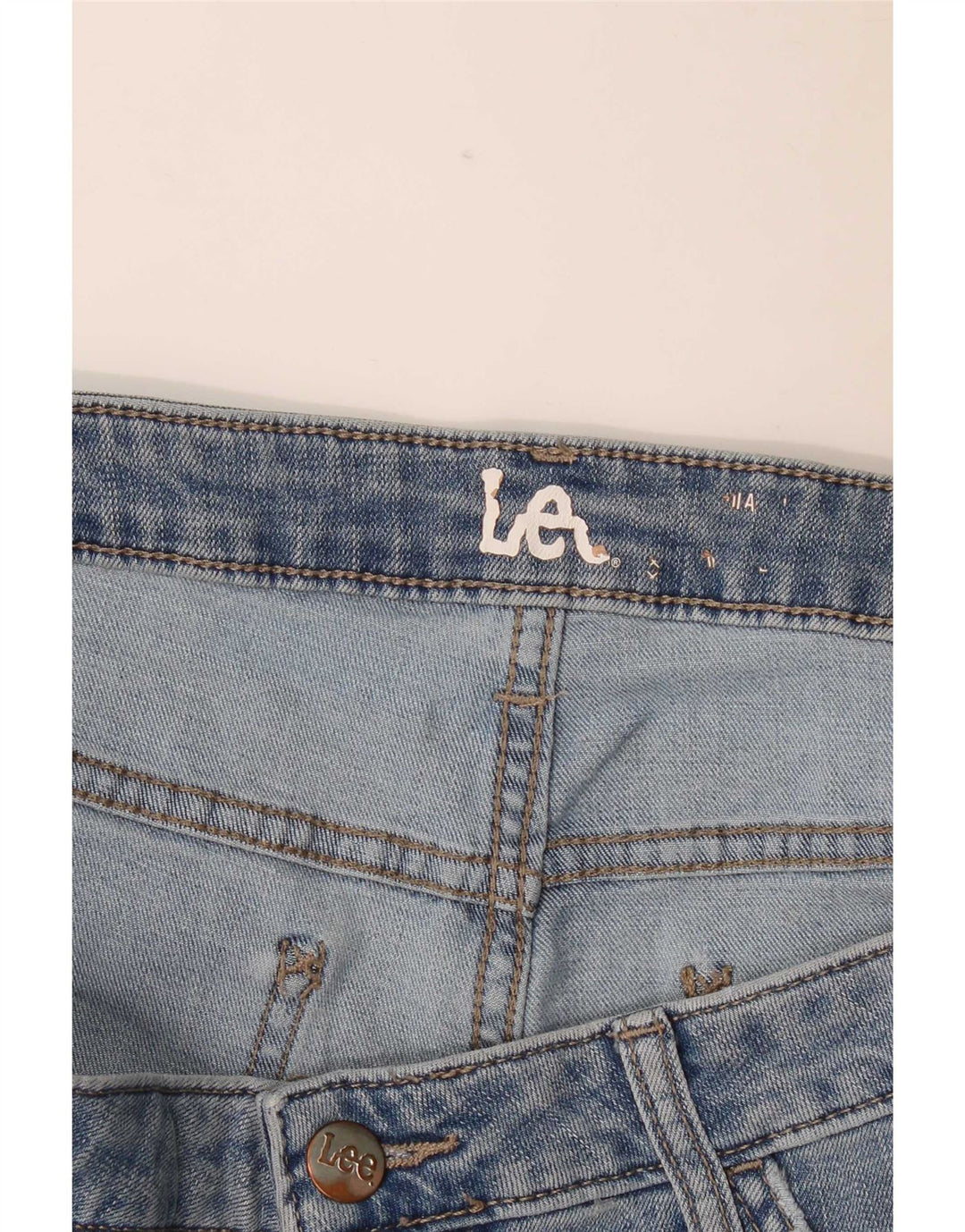 Pantalones cortos vaqueros Lee para mujer W38 XL Azul