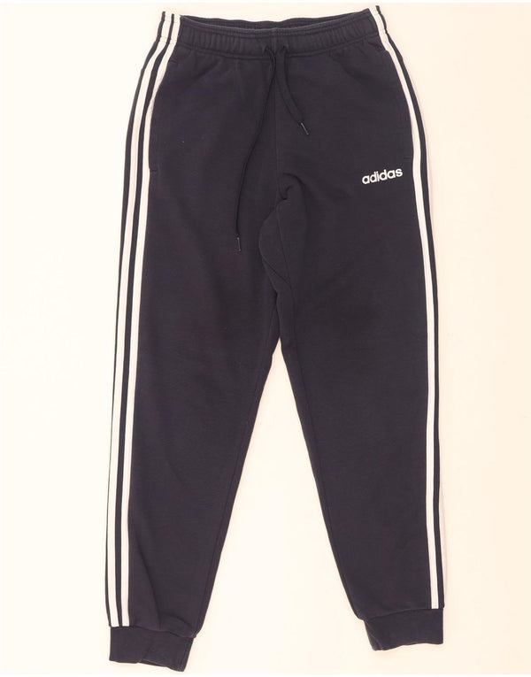 Adidas Mens Tracksuit Trousers Joggers Small  Navy Blue Cotton